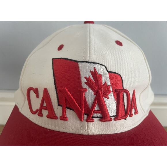 VTG 80s Canadian Nu IMAGE Trucker Hat Snapback Embroidered Cap Big Logo Spellout - Picture 2 of 8